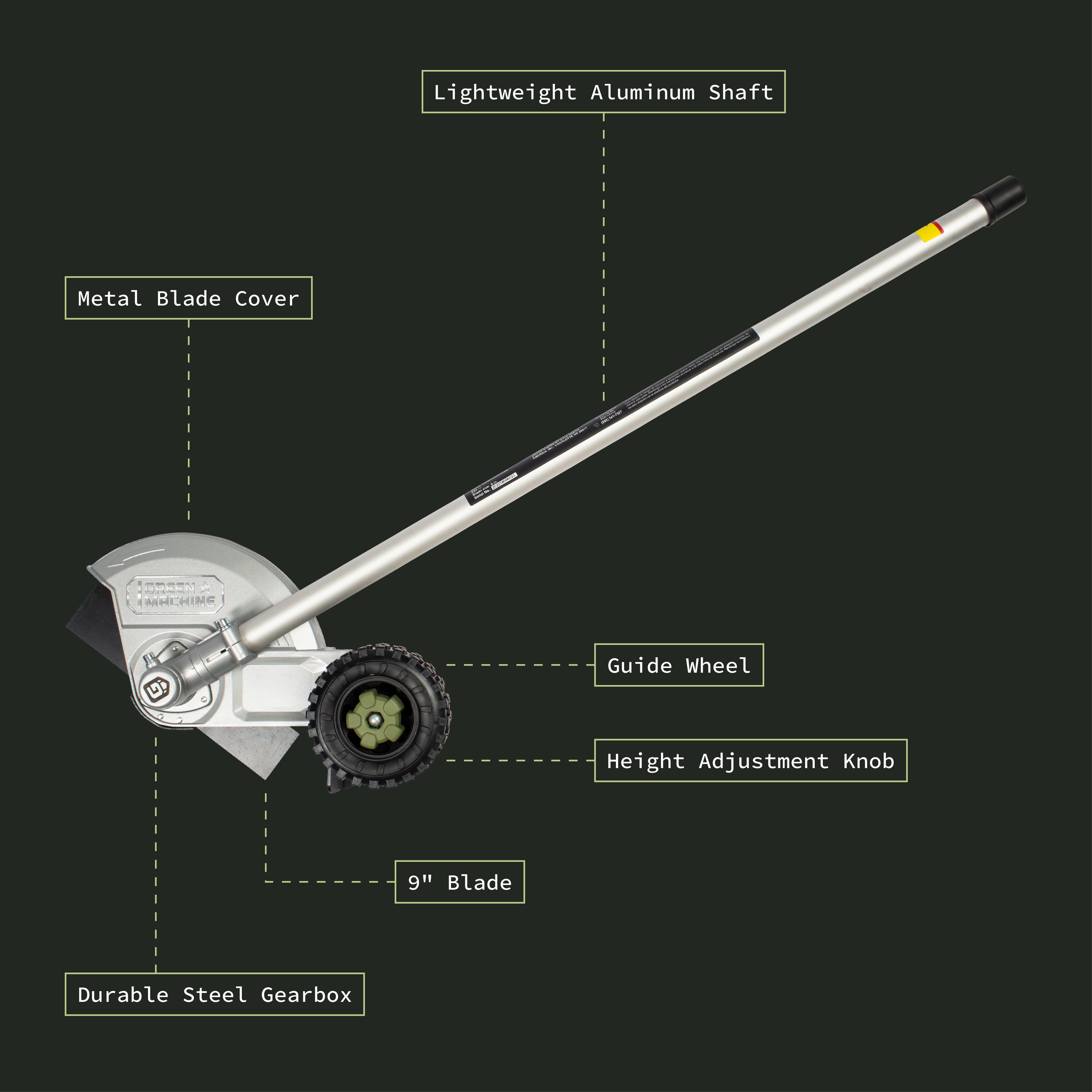 62V Multi-Tool 9" Edger Attachment
